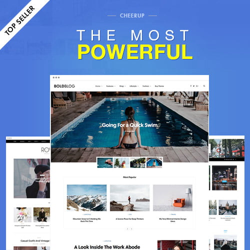 CheerUp Blog / Magazine – WordPress Blog Theme