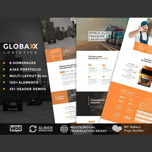 Globax – Logistics WordPress Theme + Woocommerce