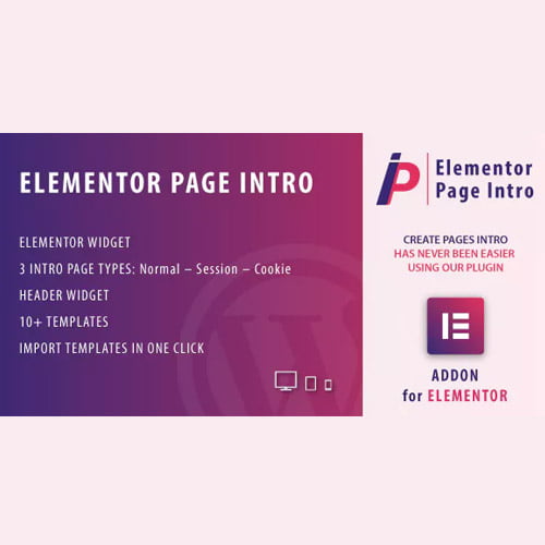 Page Intro for Elementor WordPress Plugin