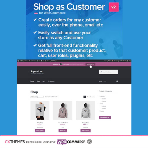 Shop as Customer for WooCommerce