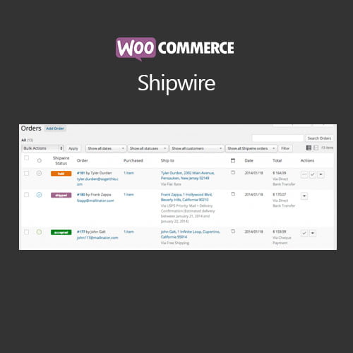 WooCommerce Shipwire