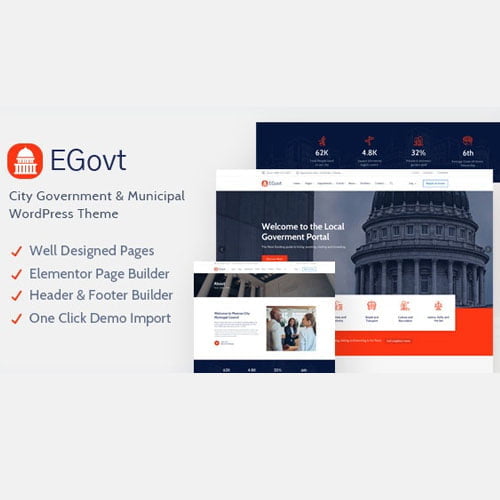 EGovt – City Government WordPress Theme