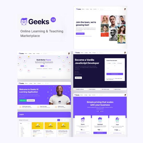 Geeks – Online Learning Marketplace WordPress Theme
