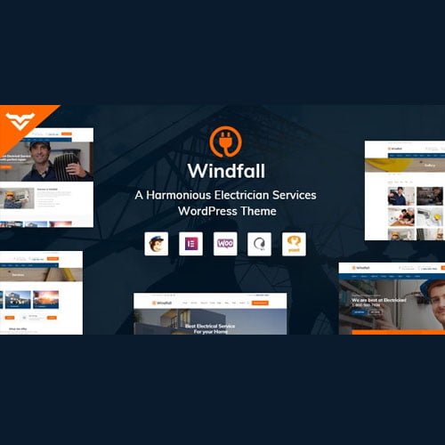 Windfall – Electrician Services WordPress Theme